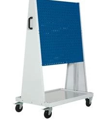 Bott Chariot à Outils 14026025.24 Perfo Mobile 4L RAL 7035 3004 Avec 2x2 Feuilles Perfo