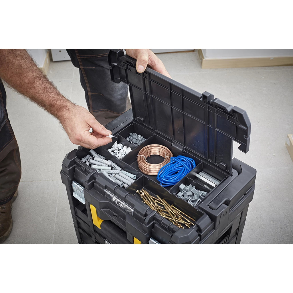 Stanley Coffret Pour Machine FMST1-71967 Mallette D'outils FatMax TStak I à Poignée Longue 5 Stanley Coffret Pour Machine FMST1-71967 Mallette D'outils FatMax TStak I à Poignée Longue – Image 5