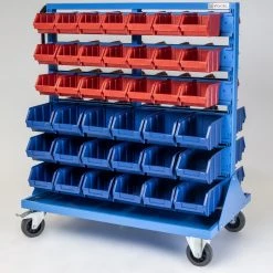 Ceinture porte-outils Soldes -Ceinture porte-outils Soldes k4082 systeme de rayonnage mobile avec 78 bacs de stockage 1