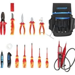 Gedore Ceinture Porte-outils WT 1056 6-001 Jeu D'outils Au Travail 15 Pièces 3100596